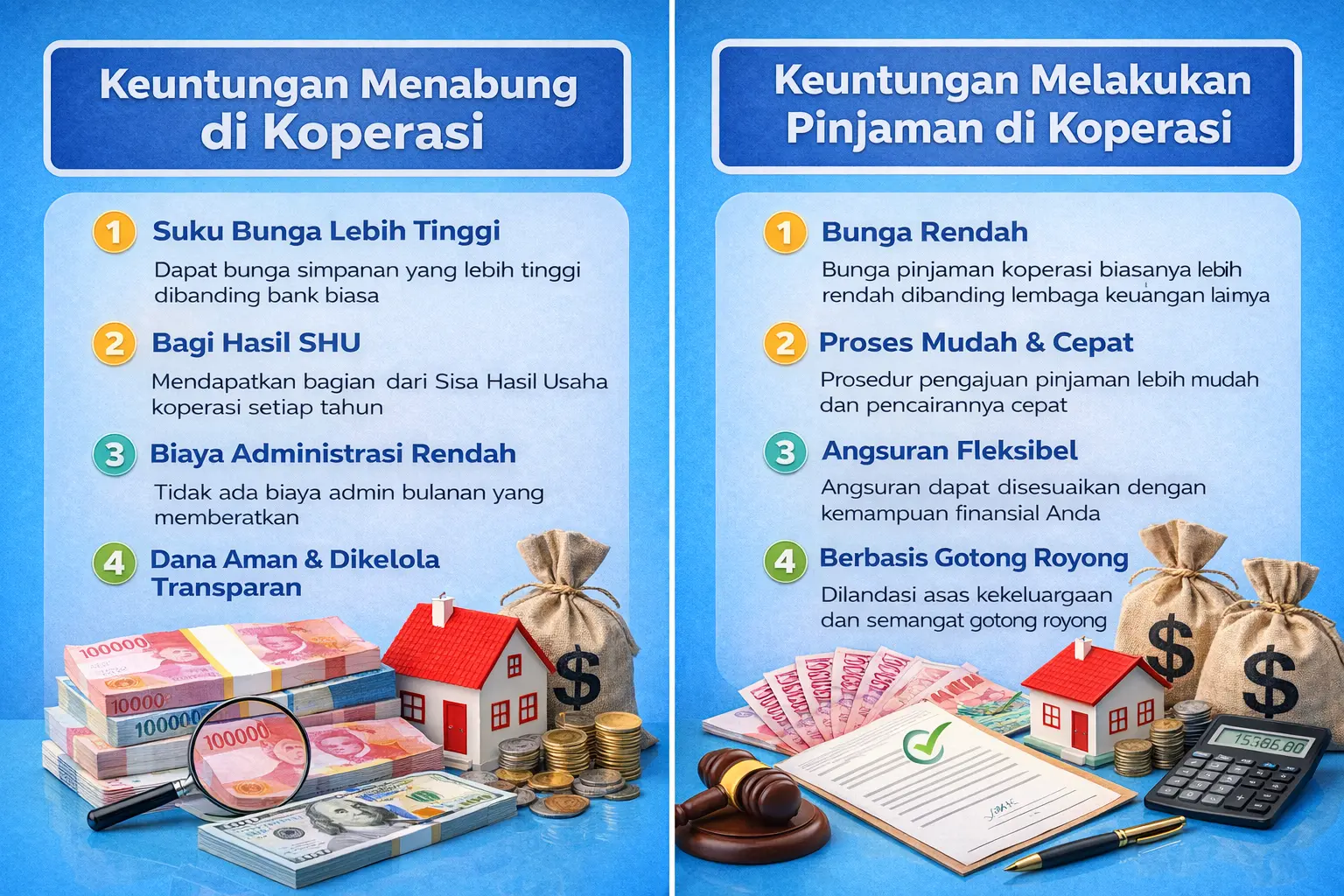 Keuntungan Menabung di Koperasi